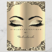 メイクアップアーティスト美しいサロングリッターチラシ価格 チラシ (裏面)