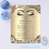 メイクアップアーティスト美しいサロングリッターチラシ価格 チラシ (シングル)