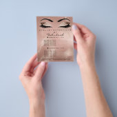 メイクアップアーティスト美しいサロングリッターフライヤースキニー チラシ (手)