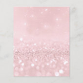 メイクアップアーティスト美しいサロングリッターフライヤーピンクグレー チラシ (裏面)