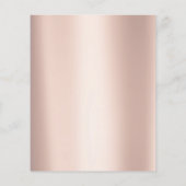 メイクアップアーティスト美しいサロングリッターフライヤーピンクローズ チラシ (裏面)