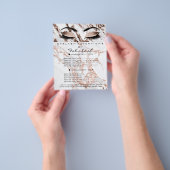 メイクアップアーティスト美しいサロングリッターフライヤーマーブル チラシ (手)