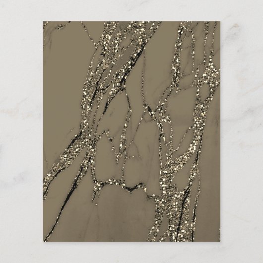 メイクアップアーティスト美しいサロングリッターフライヤーマーブル チラシ (裏面)