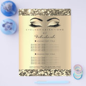 メイクアップアーティスト美しいサロンゴールデンフライヤー価格 チラシ (シングル)