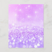 メイクアップアーティスト美しいサロンシルバーグリッターラバンダ3 チラシ (裏面)