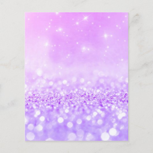 メイクアップアーティスト美しいサロンシルバーグリッターラバンダ3 チラシ (裏面)