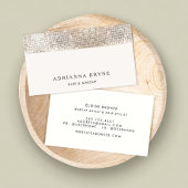 メイクアップアーティスト美しいサロンシルバーセイン 名刺