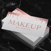 メイクアップアーティスト美しいサロンバラ金ゴールドドライブ 名刺