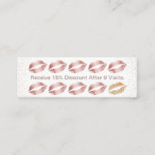 メイクアップアーティスト美しいサロンバラ金ゴールドリップロイヤリティ ロイヤリティカード (正面)