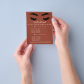 メイクアップアーティスト美しいサロンフライヤースパスキニー チラシ (手)