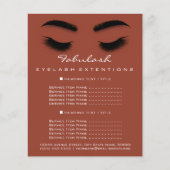 メイクアップアーティスト美しいサロンフライヤースパスキニー チラシ (正面)