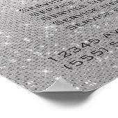 メイクアップアーティスト美しいサロンブルーアクアグレイ ポスター (角)