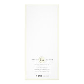 メイクアップアーティスト美しいサロンプロフェッショナル価格表 ラックカード (裏面)