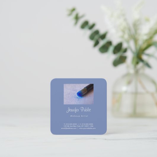 メイクアップアーティスト美しいサロンモダンプロフェッショナル スクエア名刺 (スタンド正面)