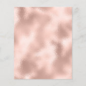 メイクアップアーティスト美しいサロンラッシュフライヤーバラ赤面 チラシ (裏面)