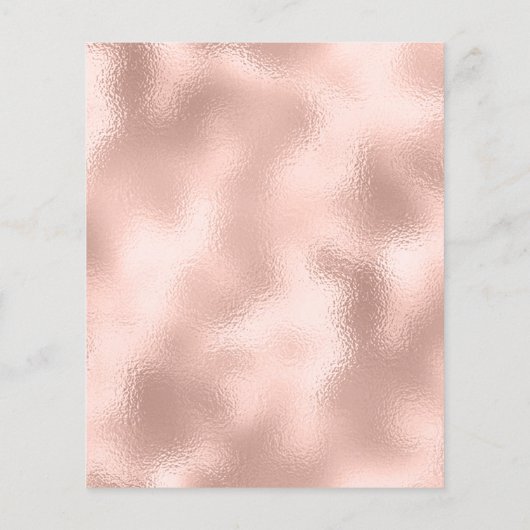 メイクアップアーティスト美しいサロンラッシュフライヤーバラ赤面 チラシ (裏面)