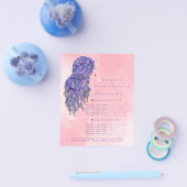 メイクアップアーティスト美しいサロンラッシュフライヤーパステルグラデーション チラシ (シングル)