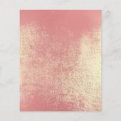 メイクアップアーティスト美しいサロンラッシュフライヤーピーチ金ゴールド チラシ (裏面)