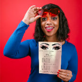 メイクアップアーティスト美しいサロンラッシュフライヤーブラウンバラ チラシ