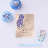 メイクアップアーティスト美しいサロンラッシュフライヤーマーメイド梨 チラシ (シングル)