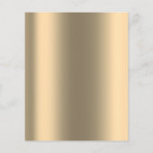 メイクアップアーティスト美しいサロンラッシュフライヤー価格金ゴールド チラシ (裏面)