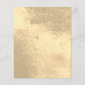 メイクアップアーティスト美しいサロンラッシュブラウンフライヤー金ゴールド チラシ (裏面)