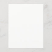 メイクアップアーティスト美しいサロン白黒フライヤーバラ チラシ (裏面)