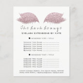 メイクアップアーティスト美しいサロン白黒フライヤーバラ チラシ (正面)