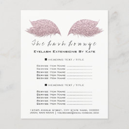 メイクアップアーティスト美しいサロン白黒フライヤーバラ チラシ