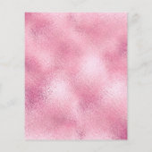 メイクアップアーティスト美しいサロン金ゴールドグリッターチラシピンク チラシ (裏面)