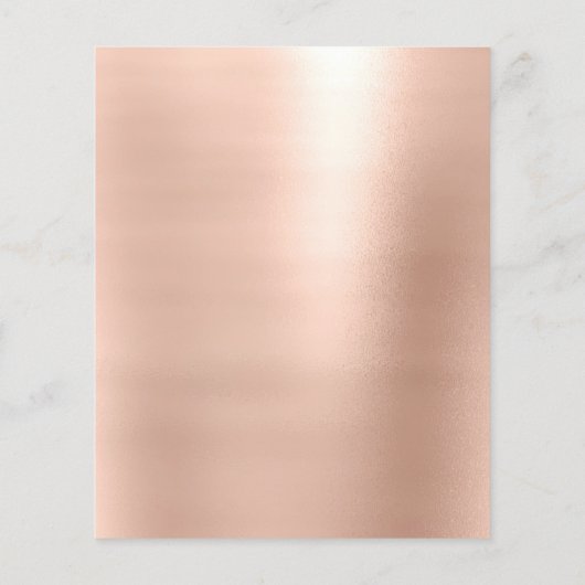 メイクアップアーティスト美しいサロン金ゴールドグリッターフライヤースパ チラシ (裏面)