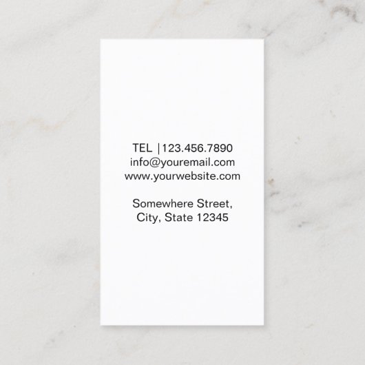 メイクアップアーティスト美しいサロン金ゴールドメイクアップブラシ 名刺 (裏面)