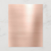 メイクアップアーティスト美しいサロン金ゴールドラッシュフライヤーホワイト チラシ (裏面)