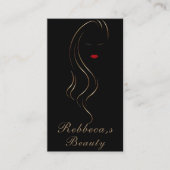 メイクアップアーティスト美しいサロンLash Extensionウィンクアイ 名刺 (正面)