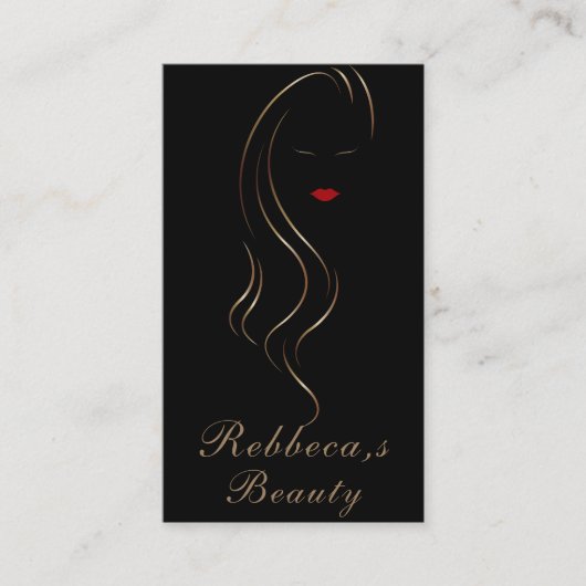 メイクアップアーティスト美しいサロンLash Extensionウィンクアイ 名刺 (正面)