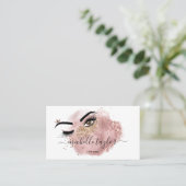 メイクアップアーティスト美しいサロンLash Extensionウィンクアイ 名刺 (スタンド正面)