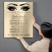 メイクアップアーティスト美しいラッシュグリッターフライヤーアイズ チラシ