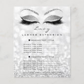 メイクアップアーティスト美しいラッシュグリッター価格表ルーシー チラシ (正面)