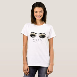 メイクアップアーティスト美しいラッシュスタジオアイボリーアイズ Tシャツ