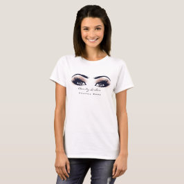 メイクアップアーティスト美しいラッシュスタジオピーチコーラルアイ Tシャツ