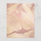 メイクアップアーティスト美しいラッシュ金ゴールドグリッターフライヤーマーブル チラシ (裏面)