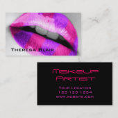 メイクアップアーティスト美しい名刺 名刺 (正面/裏面)