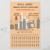 メイクアップアーティスト美しい商品ビジネスサービス チラシ (正面)