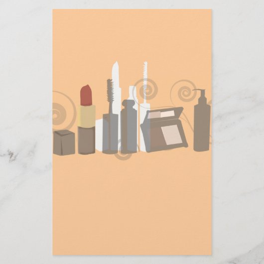 メイクアップアーティスト美しい商品ビジネスサービス チラシ (裏面)