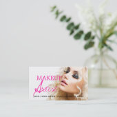 メイクアップアーティスト美しい美容サロン 名刺 (スタンド正面)