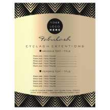 メイクアップアーティスト美しい金ゴールドブラックロゴヘアプライスF