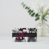 メイクアップアーティスト美容サロン美しい事業 名刺 (スタンド正面)