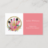 メイクアップアーティスト美容師サロンスパスタイリスト 名刺 (正面)