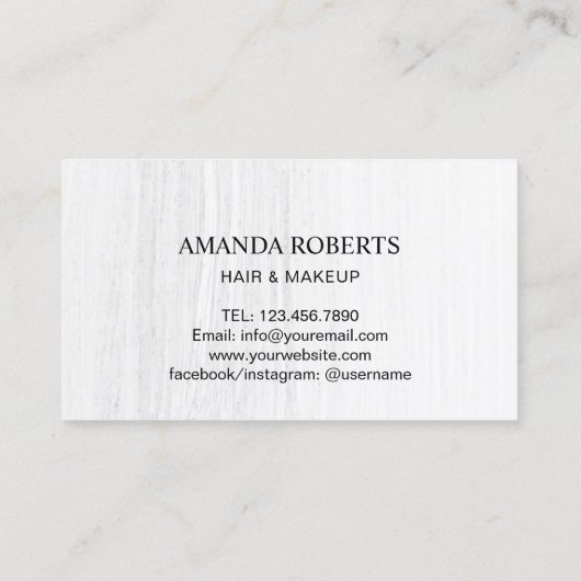 メイクアップアーティスト美容師サロンバラ金ゴールドロイヤリティ ロイヤリティカード (裏面)