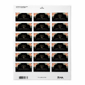 メイクアップアーティスト美容師サロンヴィンテージフローラ ラベル (フルシート)